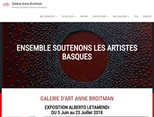 Tablet Screenshot of galeriegaab-biarritz.com